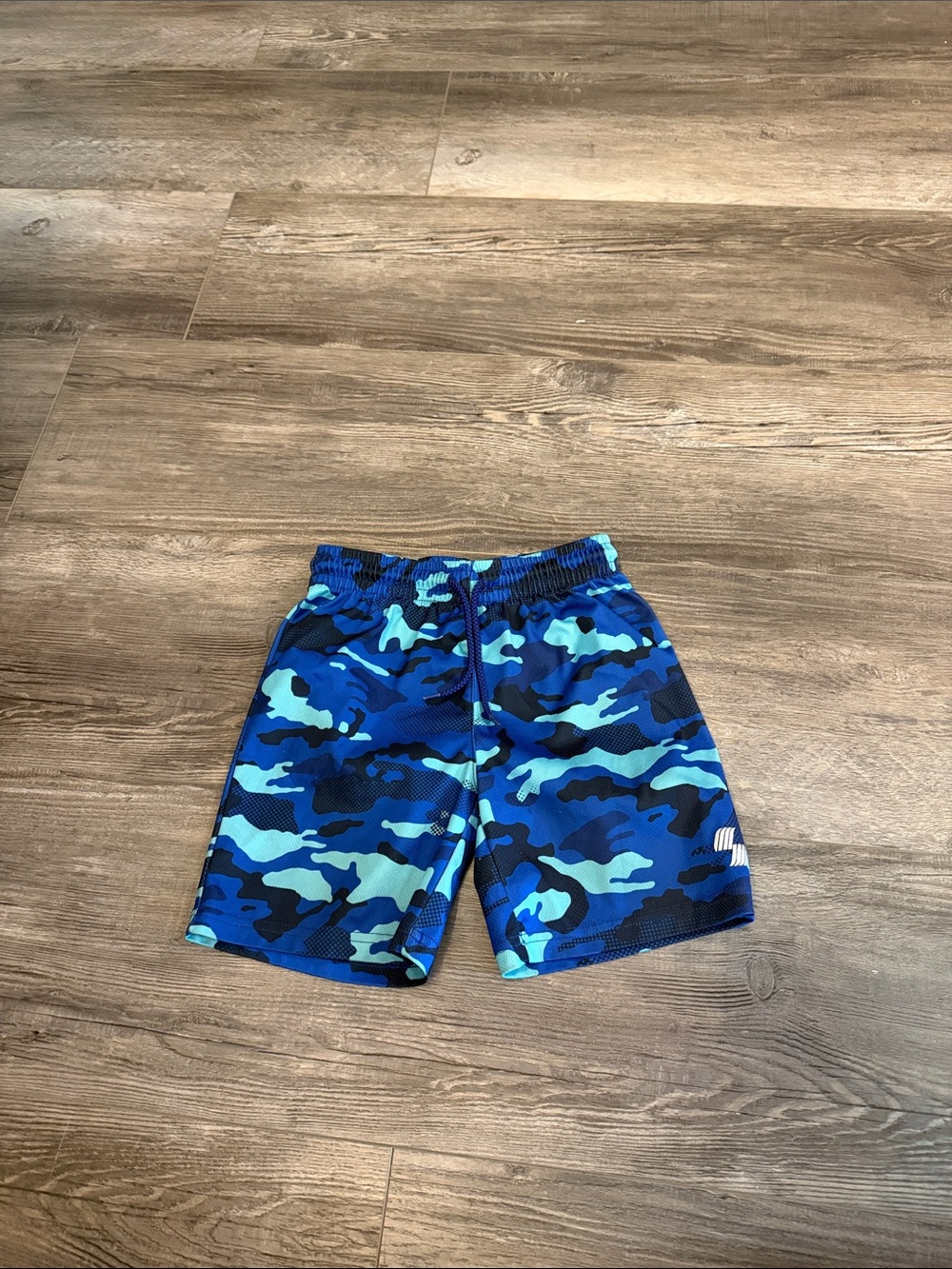 Place Sports Kids Blue Camouflage Active Shorts